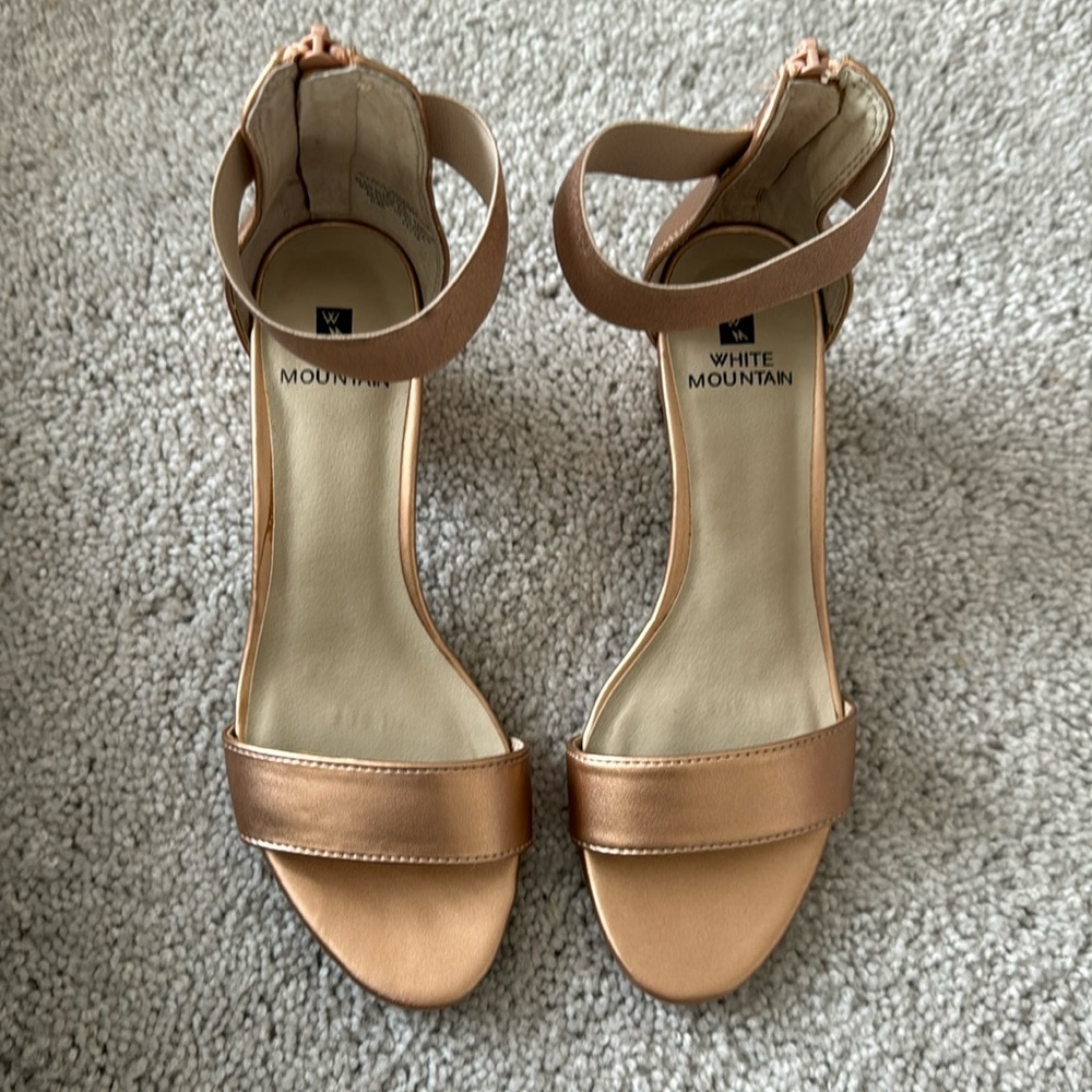 Rose gold heels